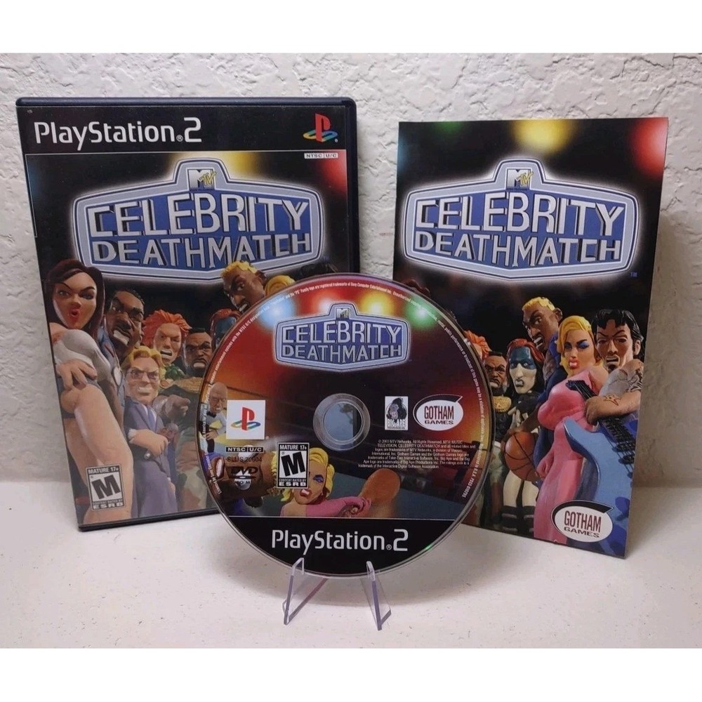 MTV Celebrity Deathmatch Sony PlayStation 2 PS2 Game CIB SLUS-20604 Fighting
